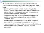 Socialinio darbo teorijos ir metodai. Įvadas 2 puslapis