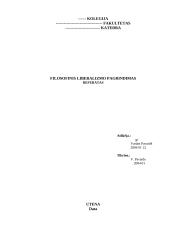 Filosofinis liberalizmo pagrindimas