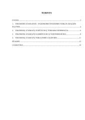 Finansinių ataskaitų teikiamos informacijos reikšmingumas įmonėms