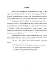 Finansinių ataskaitų teikiamos informacijos reikšmingumas įmonėms 2 puslapis