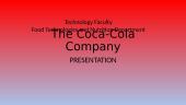 The Coca-Cola Company (presentation)