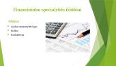 Finansininko specialybė - ypatumai ir perspektyvos  4 puslapis