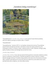 „Pasivaikščiojimas“ Claude Monet paveikslo analizė 2 puslapis