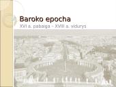 Baroko epocha. Skaidrės