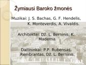 Baroko epocha. Skaidrės 19 puslapis