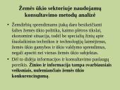 Žemės ūkio sektoriuje naudojamų konsultavimo metodų analizė