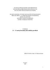 11 – 15 metų berniukų laisvalaikio poreikiai