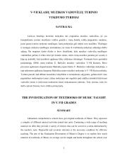 5-7 klasių muzikos vadovėlių turinio vykdymo tyrimai 2 puslapis