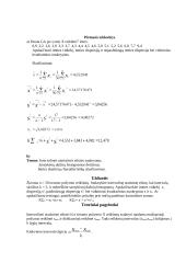 Matematinė statistika - imtys 1 puslapis