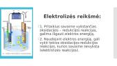 Elektrolizė. Skaidrės 8 puslapis