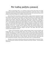Per kalbą pažįstu pasaulį (rašinys)