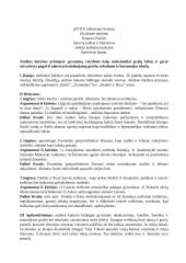 Antikos kūrybos principai. Kalbėjimo planas