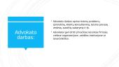 Advokato profesija. Skaidrės 3 puslapis