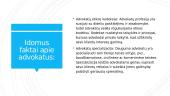 Advokato profesija. Skaidrės 7 puslapis