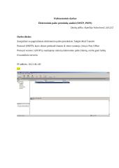 Elektroninio pašto protokolų analizė (SMTP, POP3)