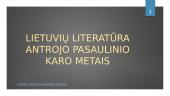 Lietuvių literatūra antrojo pasaulinio karo metais