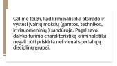 Kriminalistikos mokslo prigimtis ir vieta kitų mokslų sistemoje 6 puslapis