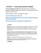 ,,Faustas‘‘ – dviejų dalių filosofinė tragedija