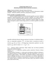 Dielektrikų šiluminio laidumo koeficientas bei jo nustatymas