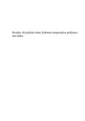 Kristalinio kūno lydimosi temperatūros nustatymas 4 puslapis