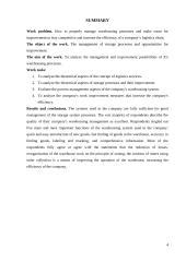 „x“ įmonės sandėliavimo procesų gerinimas 3 puslapis