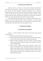 Statinio statybos rūšys: statinio remontas (statinio kapitalinis remontas; statinio paprastasis remontas) 5 puslapis