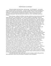 Kodėl žmonės susvetimėja? (Kafka)