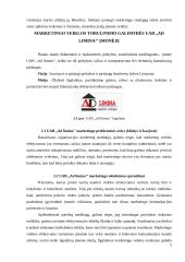 Organizacijos UAB ,,AD LIMINA’’ marketingo veiklos įvertinimas ir tobulinimas 4 puslapis