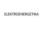 Elektroenergetika