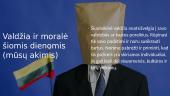 Valdžia ir moralė: ar tai suderinami dalykai? Skaidrės 8 puslapis