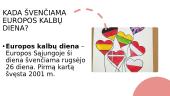 Europos kalbų diena (skaidrės) 2 puslapis