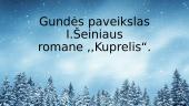 Gundės paveikslas I.Šeiniaus romane ,,Kuprelis“