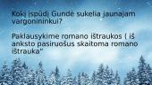 Gundės paveikslas I.Šeiniaus romane ,,Kuprelis“ 13 puslapis
