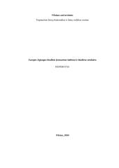 Europos Sąjungos biudžeto formavimo šaltiniai ir biudžeto struktūra