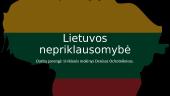 Lietuvos nepriklausomybė (skaidrės)