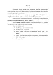 Finansinės analizės būdai ir jų praktinis taikymas kontroliuojant bei vertinant įmonės veiklą 3 puslapis