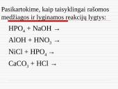 Skaičiavimai pagal reakcijų lygtis 8 puslapis