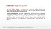 Norminiai teisės aktai (skaidrės)