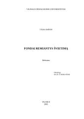 Fondai, remiantys švietimą