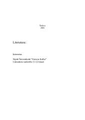 Franco Kafkos kūryba bei gyvenimas 11 puslapis