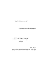 Franco Kafkos kūryba bei gyvenimas 10 puslapis