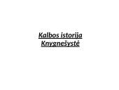 Lietuvių kalbos istorija - skaidrės 3 puslapis