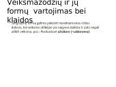 Morfologijos klaidos ir jų taisymas 15 puslapis