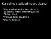 Madų dizainerio profesija 9 puslapis