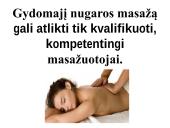 Nugaros masažas  20 puslapis