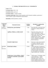 Laisvalaikio sporto studijų programos praktikos ataskaita. Treniruočių planai - konspektai