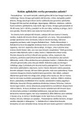 Kokios aplinkybės verčia personažus aukotis?