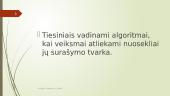 Tiesiniai algoritmai. C++ programavimo pagrindai 2 puslapis
