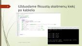 Tiesiniai algoritmai. C++ programavimo pagrindai 11 puslapis
