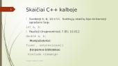 Tiesiniai algoritmai. C++ programavimo pagrindai 4 puslapis